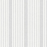 Wallpaper French Linen Stripe Wallpaper // Grey