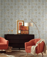 Wallpaper French Marigold Wallpaper // Gold & White