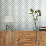 Wallpaper French Scallop Wallpaper // Light Grey