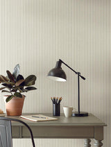 Wallpaper French Ticking Wallpaper // Charcoal & Black