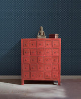 Wallpaper Fretwork Wallpaper // Blue