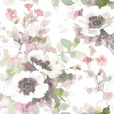 Wallpaper Garden Anemone Peel & Stick Wallpaper // Coral & Mint