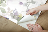 Wallpaper Garden Anemone Peel & Stick Wallpaper // Lilac & Green
