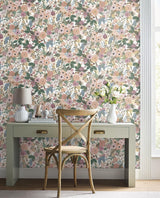 Wallpaper Garden Party Peel & Stick Wallpaper // Blush Multi