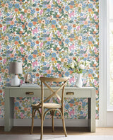 Wallpaper Garden Party Peel & Stick Wallpaper // Cobalt Multi