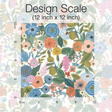 Wallpaper Garden Party Peel & Stick Wallpaper // Cobalt Multi