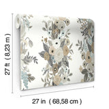 Wallpaper Garden Party Trellis Wallpaper // White & Brown