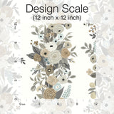 Wallpaper Garden Party Trellis Wallpaper // White & Brown