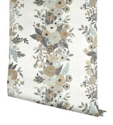 Wallpaper Garden Party Trellis Wallpaper // White & Brown