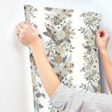 Wallpaper Garden Party Trellis Wallpaper // White & Brown