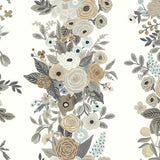 Wallpaper Garden Party Trellis Wallpaper // White & Brown