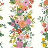 Wallpaper Garden Party Trellis Wallpaper // White & Dark Pink