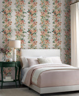 Wallpaper Garden Party Trellis Wallpaper // White & Light Pink