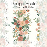 Wallpaper Garden Party Trellis Wallpaper // White & Light Pink