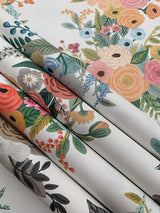 Wallpaper Garden Party Trellis Wallpaper // White & Pale Pink