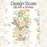 Wallpaper Garden Party Trellis Wallpaper // White & Pale Pink