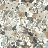 Wallpaper Garden Party Wallpaper // Brown & Beige