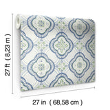 Wallpaper Garden Trellis Wallpaper // Cobalt