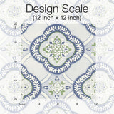 Wallpaper Garden Trellis Wallpaper // Cobalt