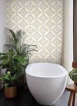 Wallpaper Garden Trellis Wallpaper // Ochre