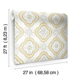 Wallpaper Garden Trellis Wallpaper // Ochre