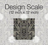 Wallpaper Gatsby Damask Wallpaper // Black