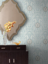Wallpaper Gatsby Damask Wallpaper // Blue