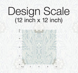 Wallpaper Gatsby Damask Wallpaper // Blue