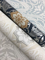 Wallpaper Gatsby Damask Wallpaper // Blue