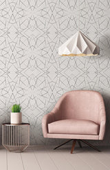 Wallpaper Geo Diamond Wallpaper // Black