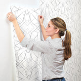 Wallpaper Geo Diamond Wallpaper // Black