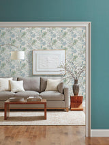 Wallpaper Gesso Weave Wallpaper // Teal