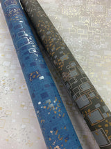 Wallpaper Gilded Confetti Wallpaper // Charcoal