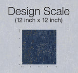 Wallpaper Gilded Confetti Wallpaper // Navy