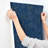 Wallpaper Gilded Confetti Wallpaper // Navy