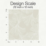 Wallpaper Gingko Toss Wallpaper // Cream