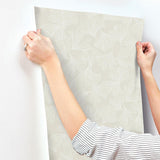 Wallpaper Gingko Toss Wallpaper // Cream