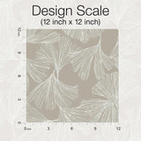 Wallpaper Ginkgo Toss Wallpaper // Silver