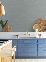 Wallpaper Grass Roots Wallpaper // Blue Grey