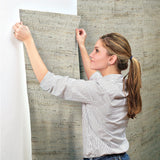 Wallpaper Grasscloth Wallpaper // Blue