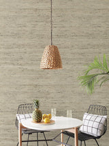 Wallpaper Grasscloth Wallpaper // Blue