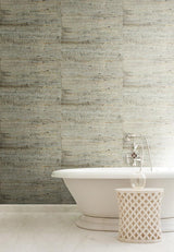 Wallpaper Grasscloth Wallpaper // Blue