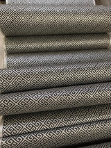 Wallpaper Grecian Geometric Wallpaper // Silver & Black