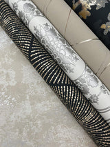 Wallpaper Harlowe Wallpaper // Khaki & Gold