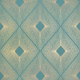Wallpaper Harlowe Wallpaper // Teal & Gold