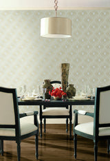 Wallpaper Harlowe Wallpaper // White & Gold