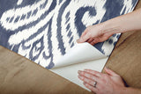 Wallpaper Hawthorne Ikat Peel & Stick Wallpaper // Blue