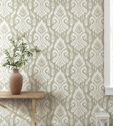 Wallpaper Hawthorne Ikat Peel & Stick Wallpaper // Off White
