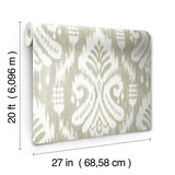 Wallpaper Hawthorne Ikat Peel & Stick Wallpaper // Off White