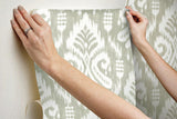 Wallpaper Hawthorne Ikat Peel & Stick Wallpaper // Off White